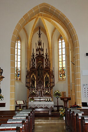 Rohrbach an der Gölsen, Pfarrkirche hl. Bartholomäus, spätgotische Saalkirche