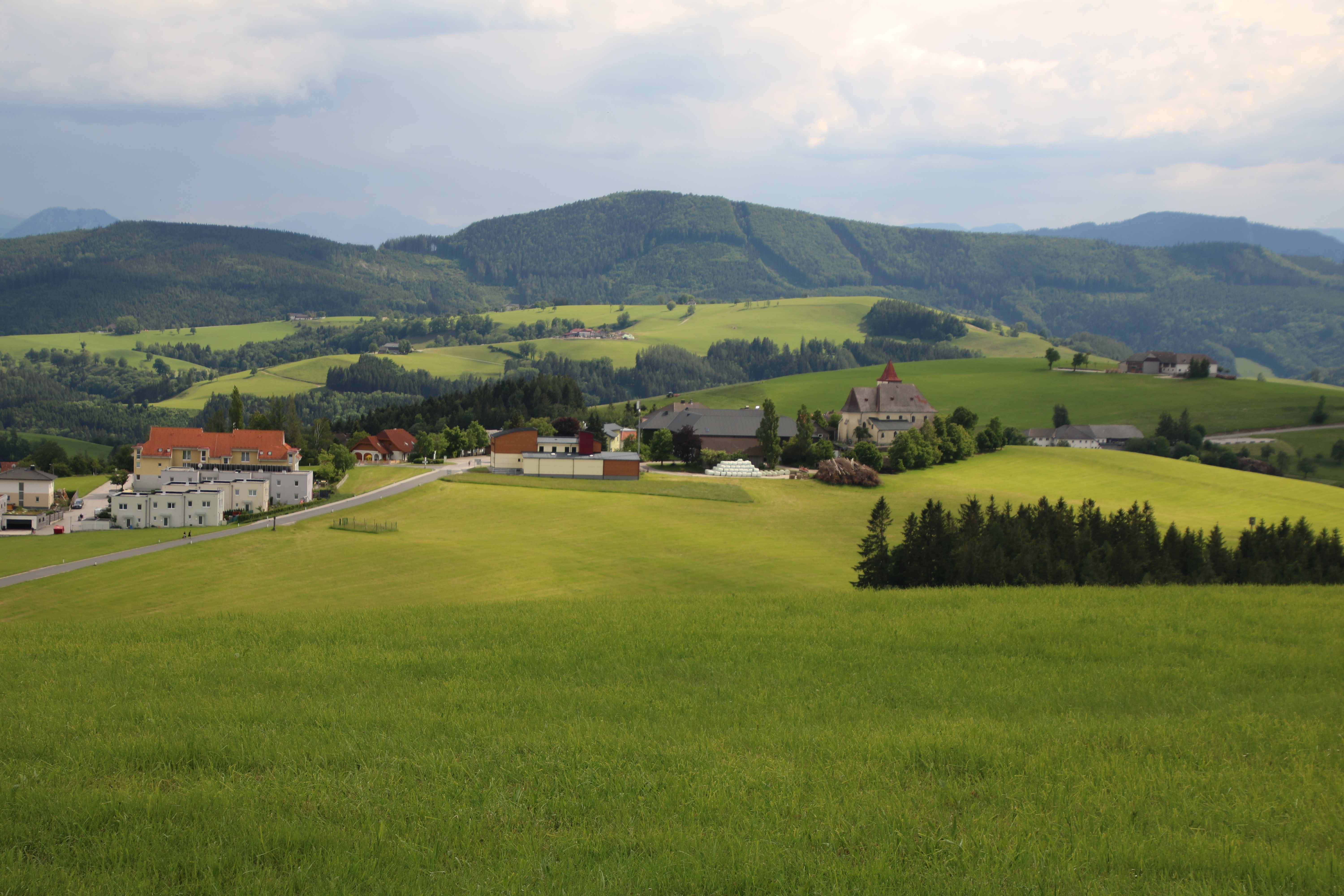 Blick auf Kürnberg vom Plattenberg aus